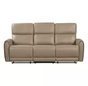 Schlieren Beige 81" Power Reclining Sofa with USB Charging