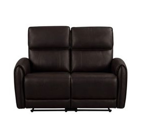 Schlieren Black 57" Power Reclining Loveseat with USB Charging