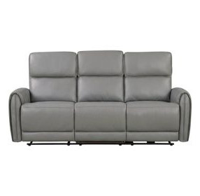 Schlieren Gray 81" Power Reclining Sofa with USB Charging