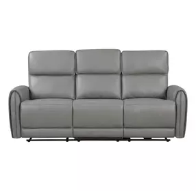 Schlieren Gray 81" Power Reclining Sofa with USB Charging