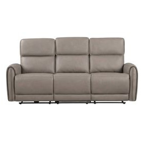 Schlieren Light Brown 81" Power Reclining Sofa with USB Charging
