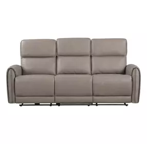 Schlieren Light Brown 81" Power Reclining Sofa with USB Charging