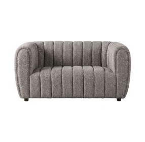 Aversa Charcoal Gray 63" Loveseat