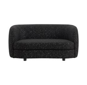 Versoix Black 63" Loveseat
