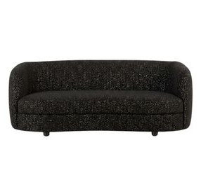 Versoix Black 83" Sofa