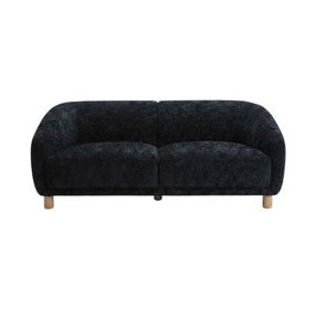 Kolvere Black 68" Loveseat