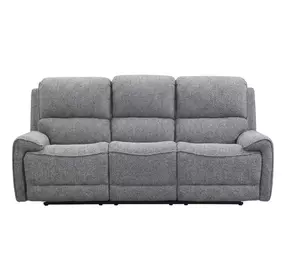 Morcote Gray 83" Power Reclining Sofa with USB Charging