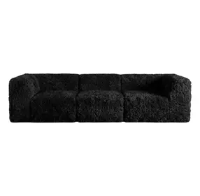 Nappi Black 107" Modular Sofa