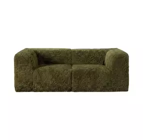Nappi Olive Green 80" Modular Loveseat