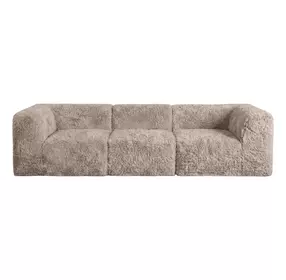 Nappi Taupe 107" Modular Sofa