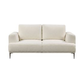 Gladbach Linen White 65" Loveseat