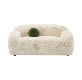 Darwen Sand 67" Loveseat with Pillow