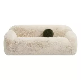 Darwen Sand 84" Sofa with Pillow