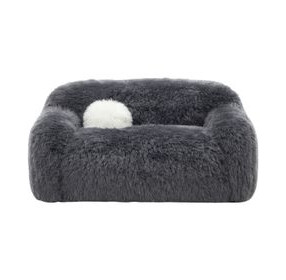 Darwen Dark Gray 67" Loveseat with Pillow