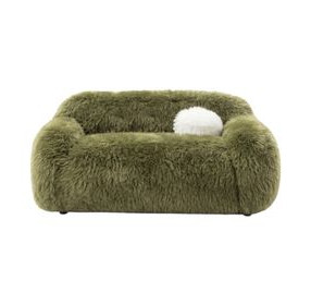 Darwen Green 67" Loveseat with Pillow