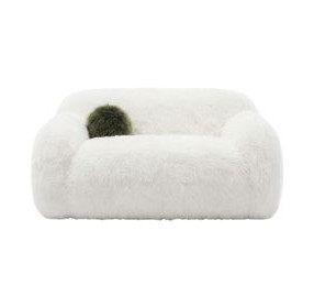Darwen White 67" Loveseat with Pillow
