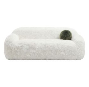 Darwen White 84" Sofa with Pillow