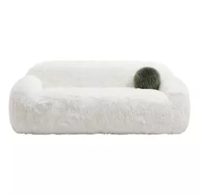 Darwen White 84" Sofa with Pillow