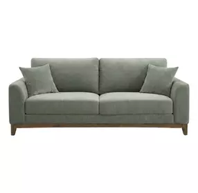 Watton Olive Green 84" Sofa with Pillows