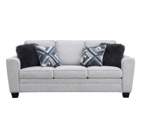 Enea Light Gray 84" Sofa with Pillows