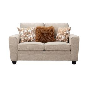 Enea Taupe 64" Loveseat with Pillows