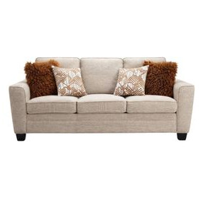 Enea Taupe 84" Sofa with Pillows