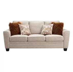 Enea Taupe 84" Sofa with Pillows