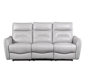 Terentius Taupe 86" Power Reclining Sofa with Storage