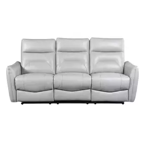 Terentius Taupe 86" Power Reclining Sofa with Storage