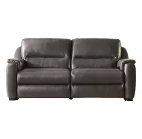 Altamura Gray Leather 80" Power Reclining Sofa