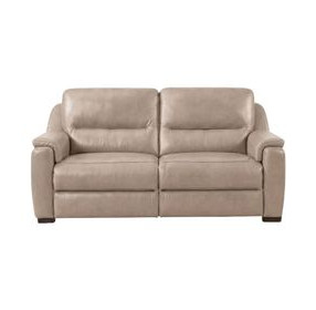 Altamura Taupe Leather Power Reclining Loveseat