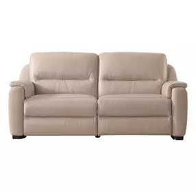 Altamura Taupe Leather 80" Power Reclining Sofa