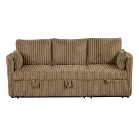 Denholme Brown Sleeper Sofa with Pull Out and USB Charging