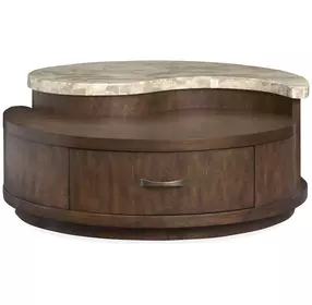Mcpherson Burnt Umber Round Cocktail Table