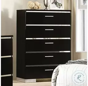 Carlie Black And Chrome Chest