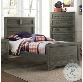 Foundry Brushed Pewter Youth Panel Bedroom Set