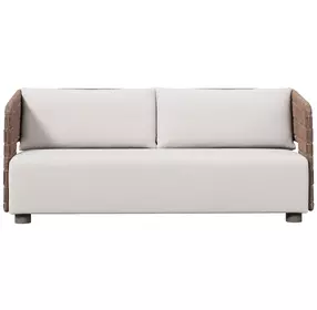Maldives White Performance Fabric Outdoor 72" Sofa