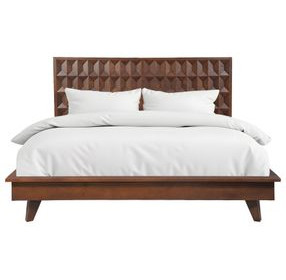 Lisbon Royal Brown Queen Platform Bed