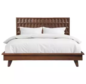 Lisbon Royal Brown Queen Platform Bed