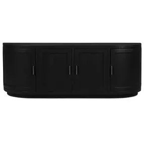 Nicola Black 4 Door Media Cabinet