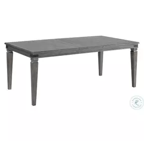 Foundry Brushed Pewter Rectangular Dining Table