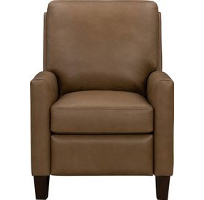 Fremont Hillwood Toffee Leather Push Thru The Arms Recliner