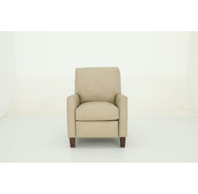 Fremont Cashmere Stone Leather Push Thru The Arms Recliner