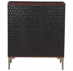 Vallarta Brown and Gray 2 Door Bar Cabinet