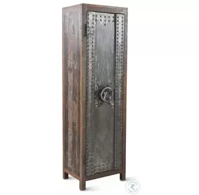 Welles Multicolor Reclaimed Vault Style Tall Cabinet