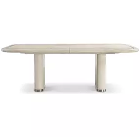 Brigitte Beige 110" Extendable Rectangular Dining Table
