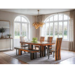 Summit Capri Sheesham 80" Rectangular Dining Room Set