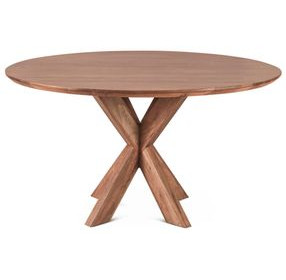 Stockholm Weathered Acacia 54" Round Dining Table