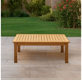 Bristol Bay Brown Outdoor Rectangular Coffee Table