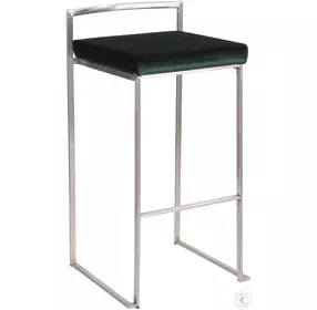 Fuji Green Bar Stool Set of 2